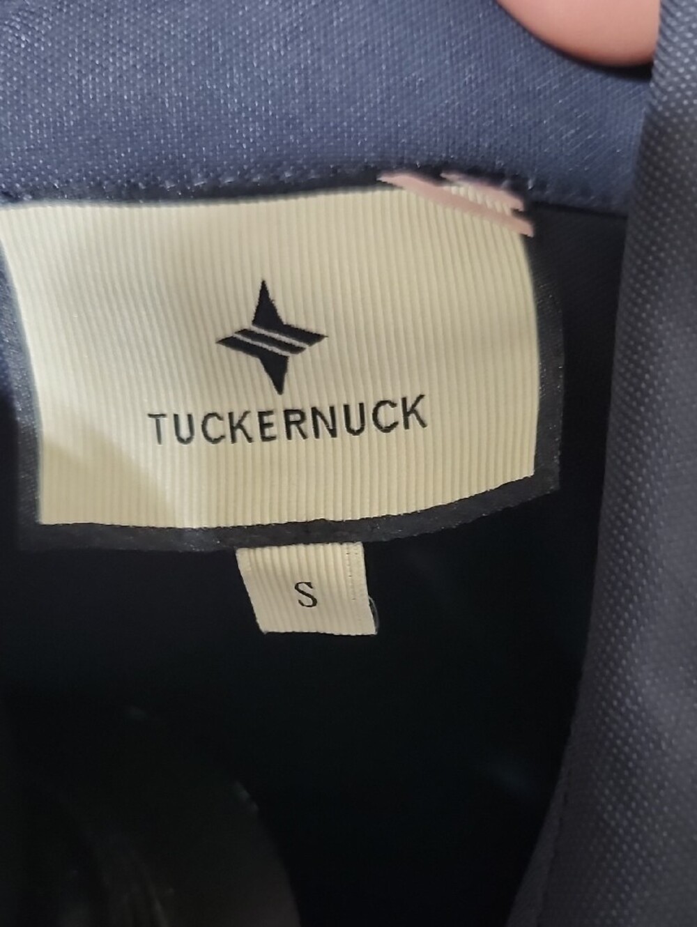Tuckernuck Navy Blue Drawstring Carson Shirt Dress Sz S EUC Quiet Luxury Minimal - Picture 3 of 12
